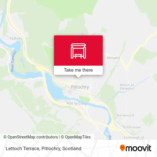 Lettoch Terrace, Pitlochry map