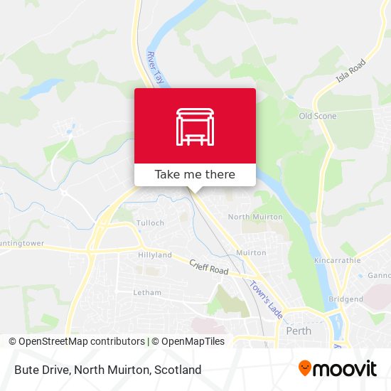 Bute Drive, North Muirton map