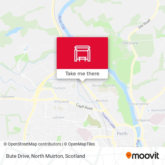 Bute Drive, North Muirton map