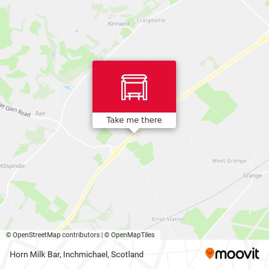 Horn Milk Bar, Inchmichael map
