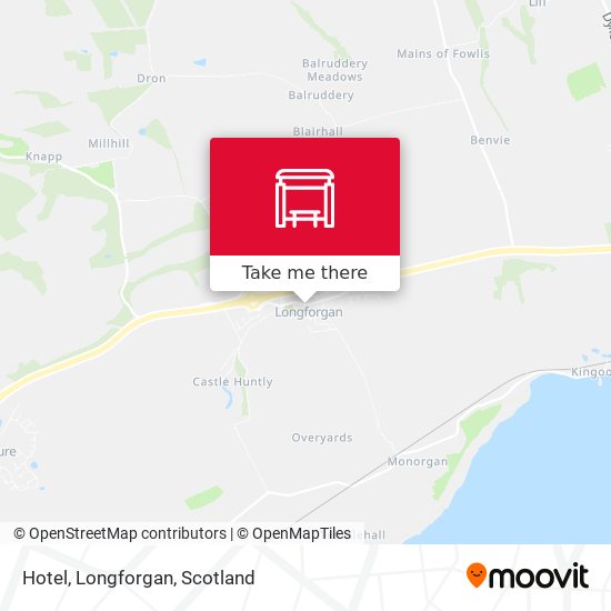 Hotel, Longforgan map