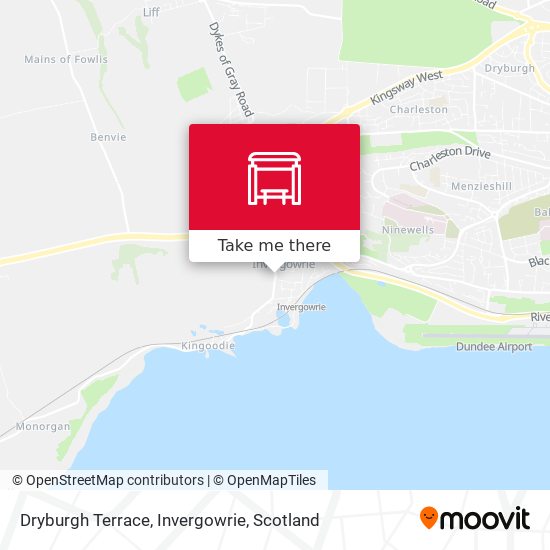 Dryburgh Terrace, Invergowrie map