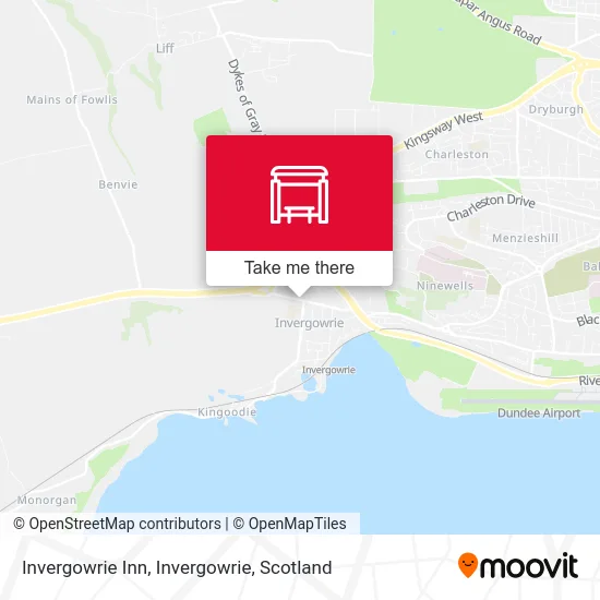 Invergowrie Inn, Invergowrie map