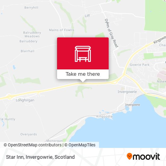 Star Inn, Invergowrie map