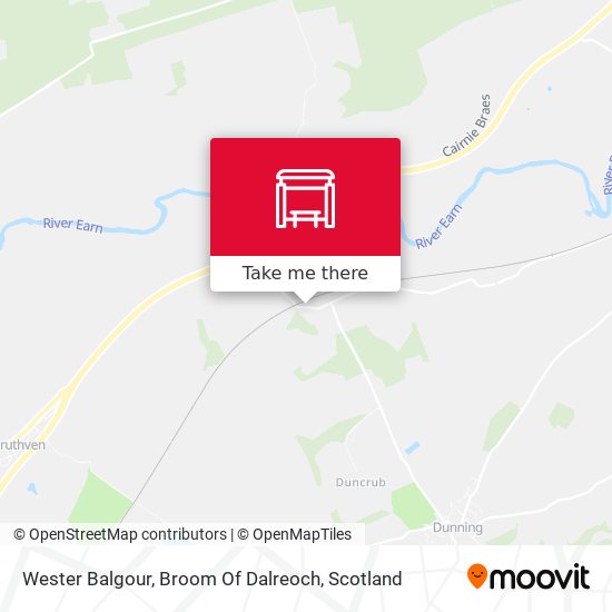 Wester Balgour, Broom Of Dalreoch map