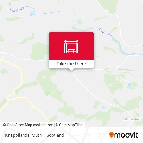 Knappilands, Muthill map
