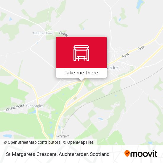 St Margarets Crescent, Auchterarder map