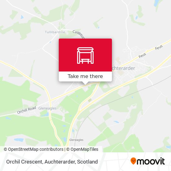 Orchil Crescent, Auchterarder map
