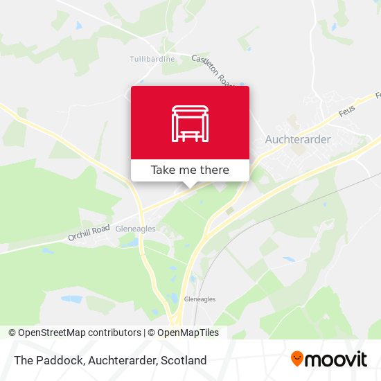 The Paddock, Auchterarder map