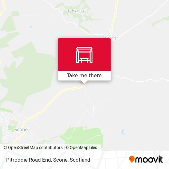 Pitroddie Road End, Scone map