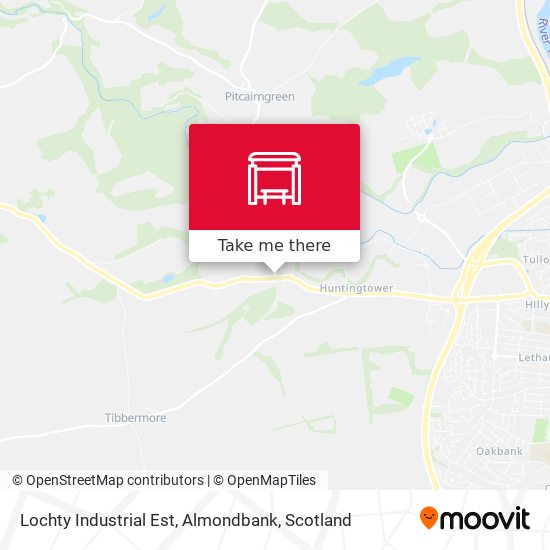 Lochty Industrial Est, Almondbank map