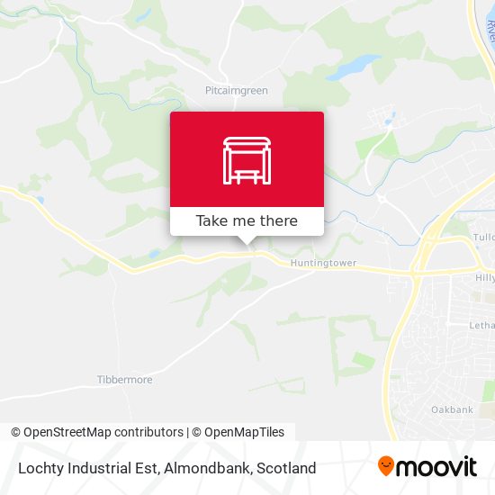 Lochty Industrial Est, Almondbank map