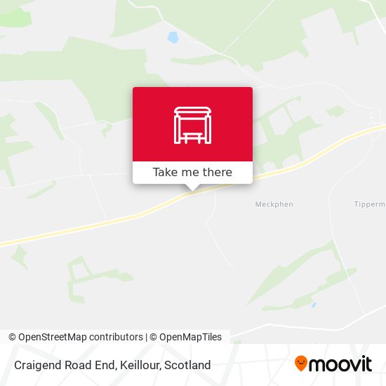 Craigend Road End, Keillour map