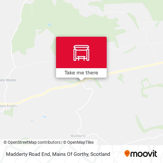 Madderty Road End, Mains Of Gorthy map