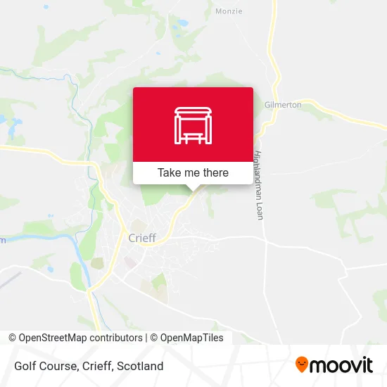 Golf Course, Crieff map