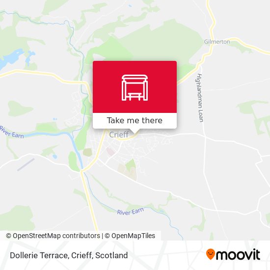 Dollerie Terrace, Crieff map