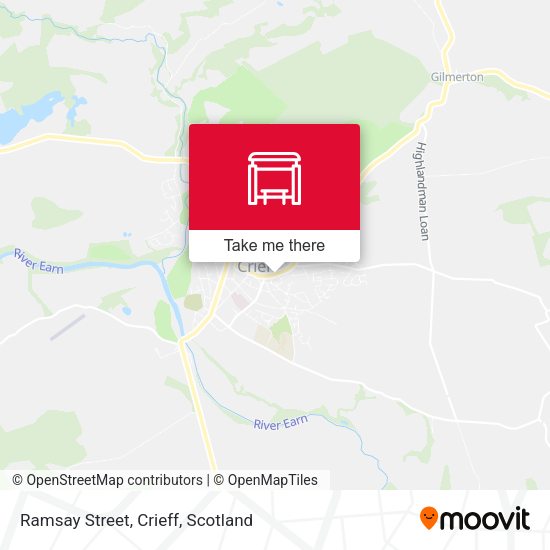 Ramsay Street, Crieff map