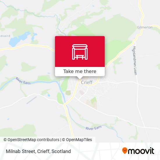 Milnab Street, Crieff map