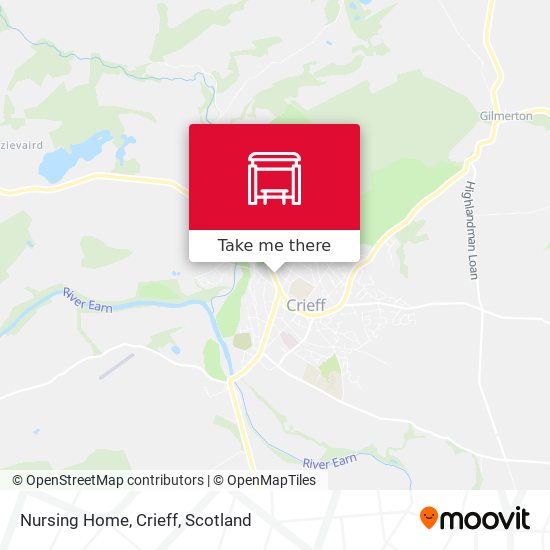 Nursing Home, Crieff map