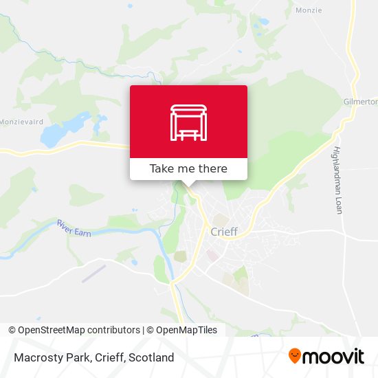 Macrosty Park, Crieff map