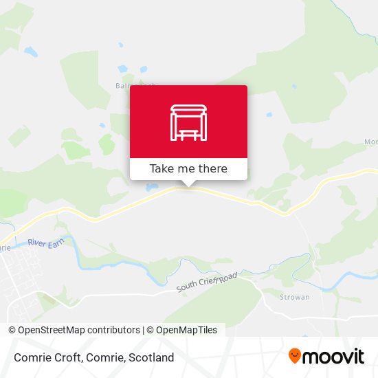 Comrie Croft, Comrie map