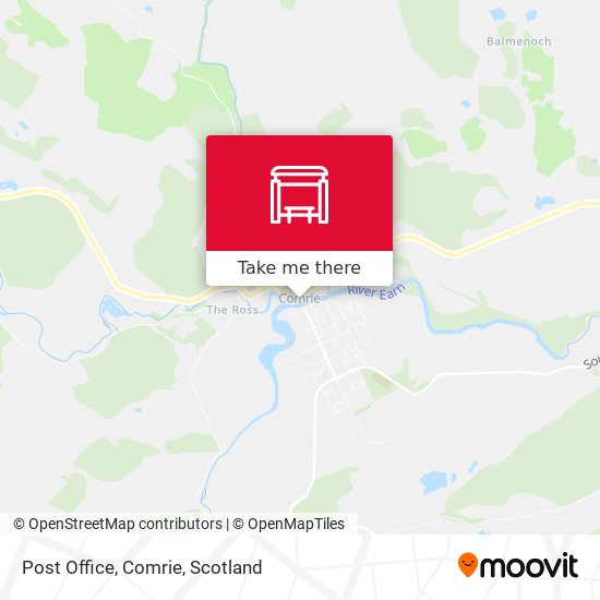 Post Office, Comrie map