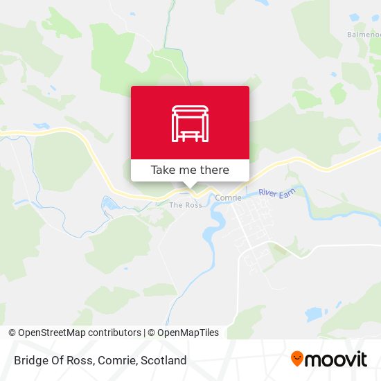 Bridge Of Ross, Comrie map