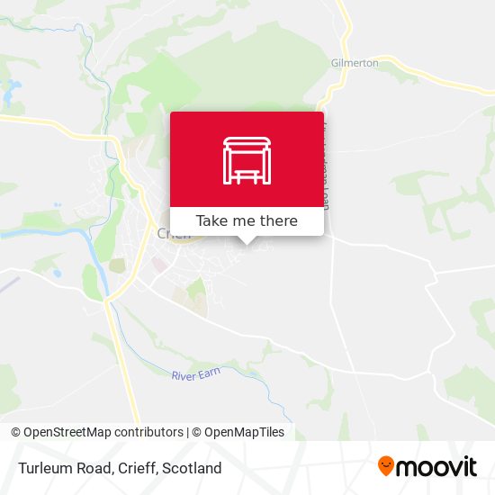 Turleum Road, Crieff map