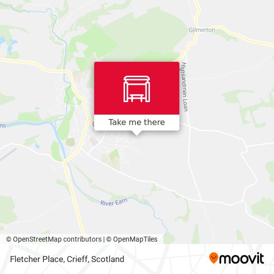Fletcher Place, Crieff map