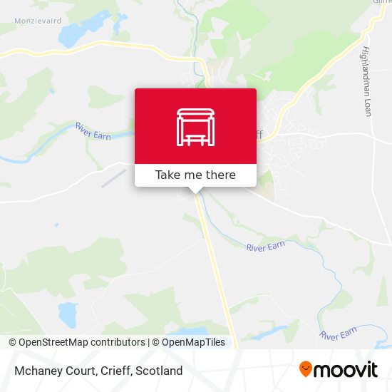 Mchaney Court, Crieff map
