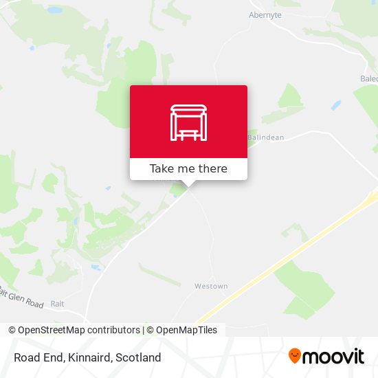 Road End, Kinnaird map