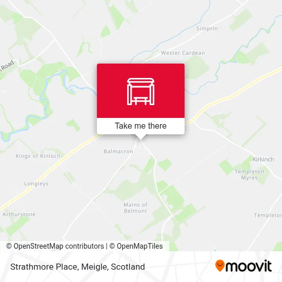 Strathmore Place, Meigle map