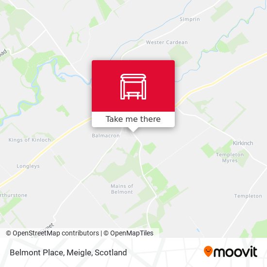 Belmont Place, Meigle map