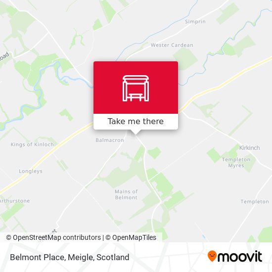 Belmont Place, Meigle map