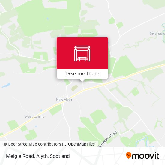 Meigle Road, Alyth map