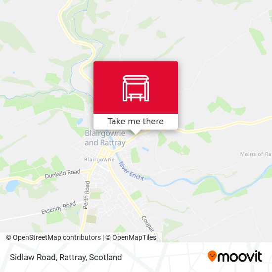 Sidlaw Road, Rattray map