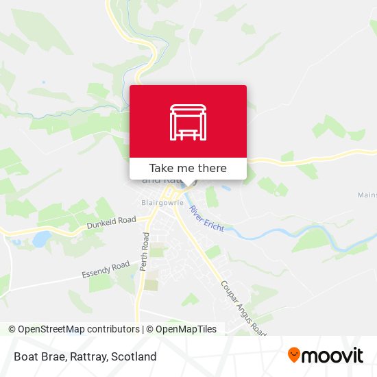 Boat Brae, Rattray map