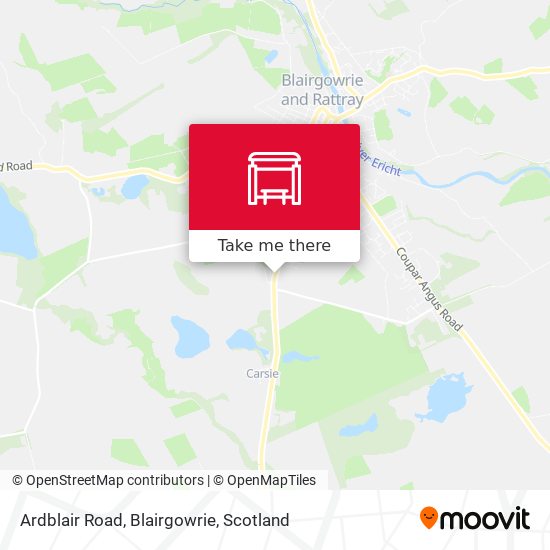Ardblair Road, Blairgowrie map