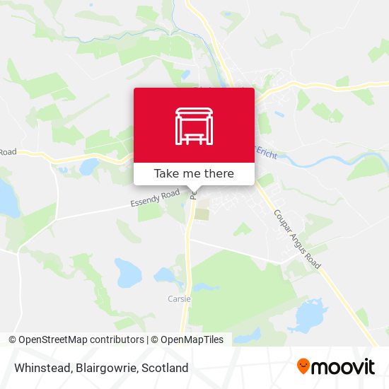 Whinstead, Blairgowrie map
