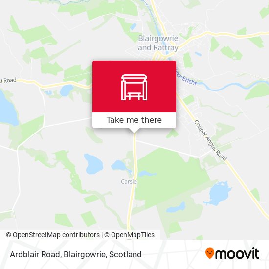 Ardblair Road, Blairgowrie map