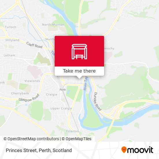 Princes Street, Perth map
