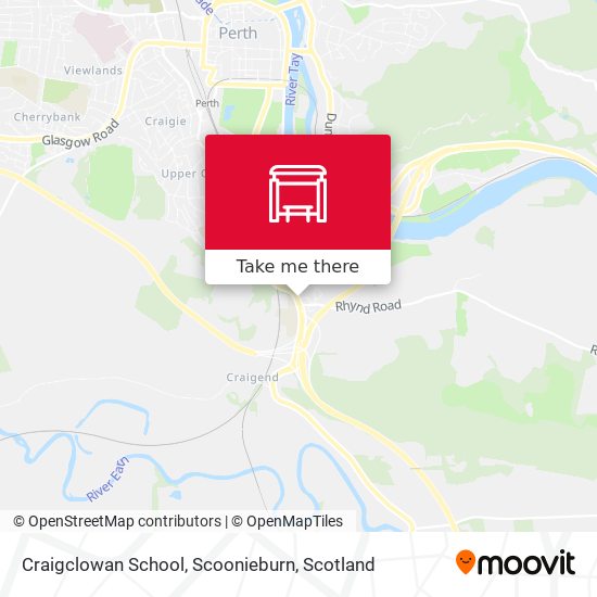 Craigclowan School, Scoonieburn map