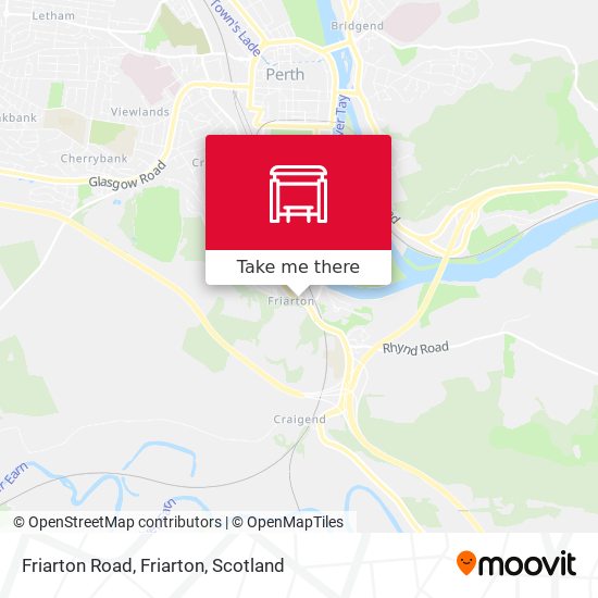 Friarton Road, Friarton map