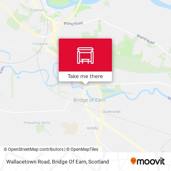 Wallacetown Road, Bridge Of Earn map