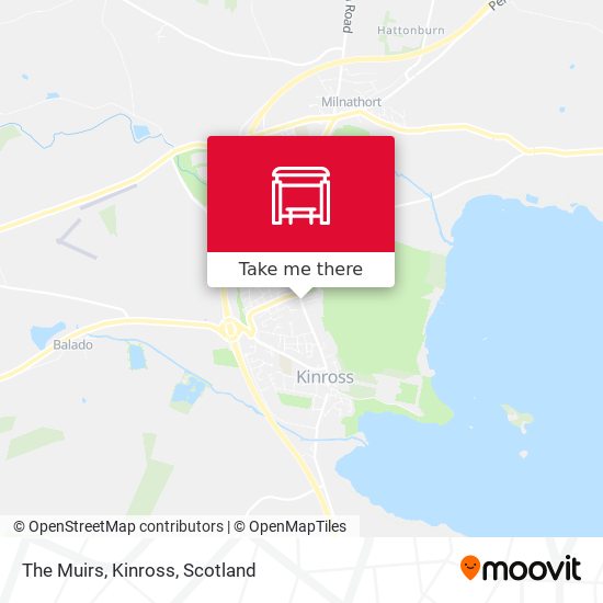 The Muirs, Kinross map