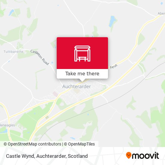 Castle Wynd, Auchterarder map