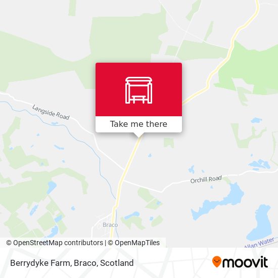 Berrydyke Farm, Braco map