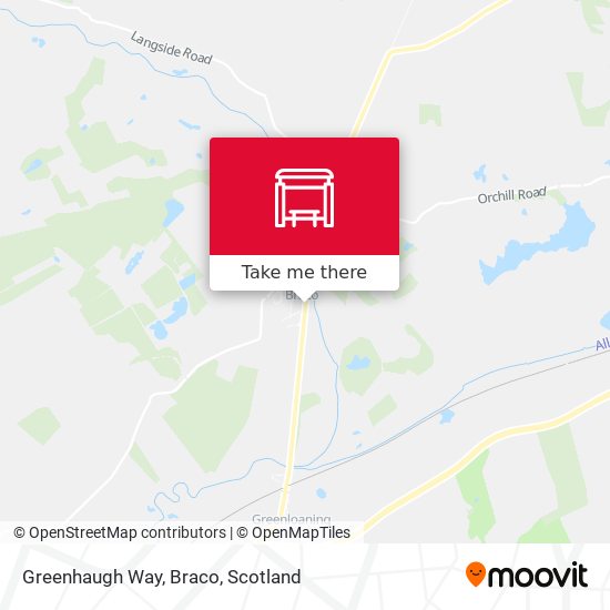 Greenhaugh Way, Braco map