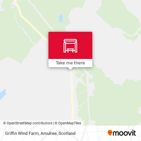 Griffin Wind Farm, Amulree map