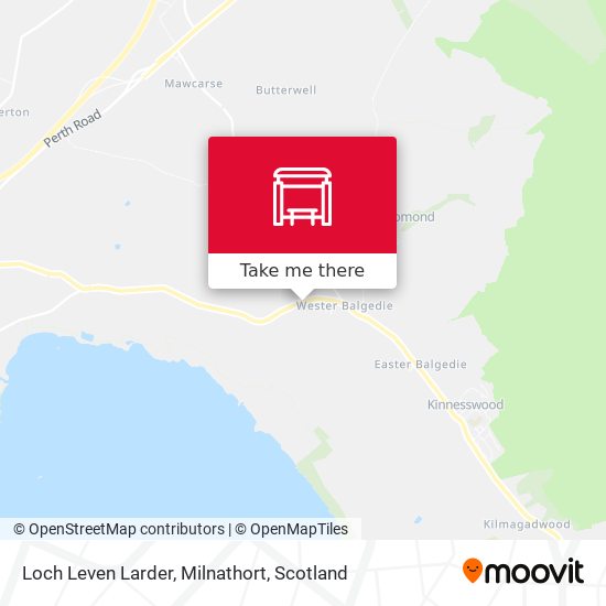 Loch Leven Larder, Milnathort map